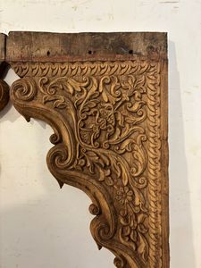 Vintage Wooden Arch Panel Hand Carved Indian Door <b>Frame</b> Decorative Wall Art Rustic Home Interior Architectural Accent Piece - Product Image 6