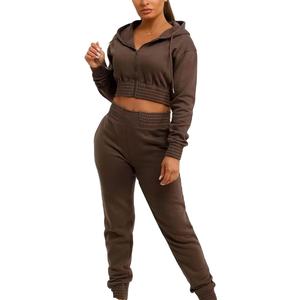 เสื้อฮู้ดดี้ผู้หญิงคุณภาพพรีเมียม แบบซิปครึ่งตัว ผ้าโพลีเอสเตอร์ผสมคอตตอน ระบายอากาศ กันน้ำ บุด้วยผ้าฟลีซ สไตล์ลำลอง สตรีทแวร์ รับสั่งทำ - Product Image 3