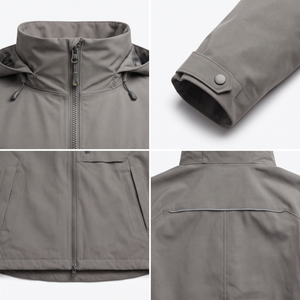Chaqueta Cortavientos de Nailon de 2.5L con Logotipo Personalizado, Estilo Retro para Montañismo y Ropa Urbana, Chaqueta Impermeable para Exteriores en Talla XS - Product Image 4