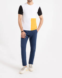 T-shirt en coton pour homme, coupe classique, style actuel, manches courtes, couleur unie, col rond, coupe ample. - Product Image 1