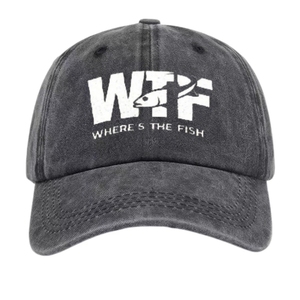 Casquette de pêche amusante de qualité supérieure avec impression « Where’s The Fish » |   Coton Lavé Vintage, Édition Unisexe Ajustable, Caractéristique du Tissu Commun - Product Image 5