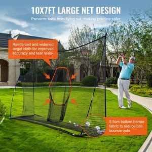 Rete da Golf Portatile per Allenamento Domestico 10.8x7ft, Grande Rete da Pratica Personale per Uso Interno/Esterno in Nylon - Product Image 3