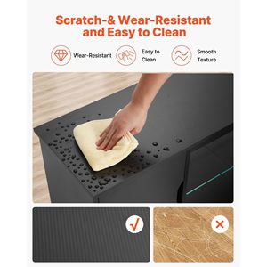 Modern Entertainment Center <b>TV</b> <b>Stand</b> <b>Glass</b> Shelf for <b>TVs</b> up to 65 Inches - Product Image 6