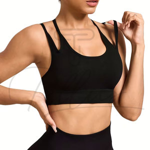 High Quality Sexy Crosses <b>Open</b> Back Sports <b>Bra</b> for Adults Quick Dry Plus Size Fashionable Private Label Sports <b>Bra</b> for Women - Product Image 3