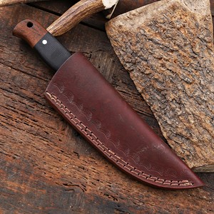 Cuchillo de Caza y Camping de Hoja Fija de Acero Inoxidable con Punta Caída y Mango de Micarta, Precio de Fábrica - Product Image 5