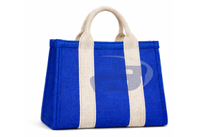 Bolso Tote de Yute Resistente al Agua con Cremallera y Letras Griegas Elegantes para Miembros de la Hermandad Zeta Phi Beta (ZPB) - Product Image 2
