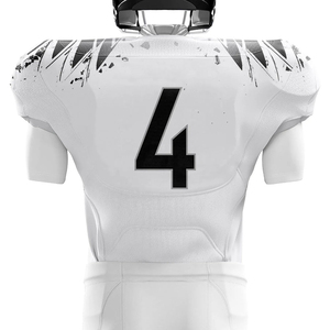 Uniformes de football américain unisexes à manches courtes, respirants, réfléchissants, de haute qualité, conçus sur mesure, en polyester, compétitifs, en ligne - Product Image 4