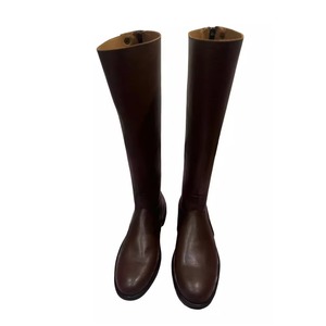 Bottes d'équitation imperméables pour usage extérieur avec fermeture éclair sécurisée ou fermeture à boucle, bottes d'équitation hautes en cuir - Product Image 1