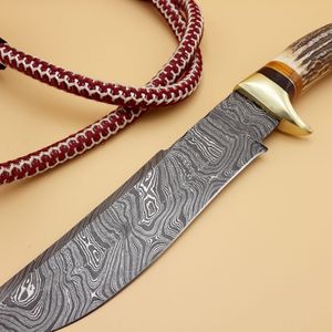 Cuchillos de Caza de Alta Calidad con Hoja Fija de Espiga Completa y Mango Cómodo para Acampar al Aire Libre, Supervivencia en la Naturaleza y Bushcraft - Product Image 5