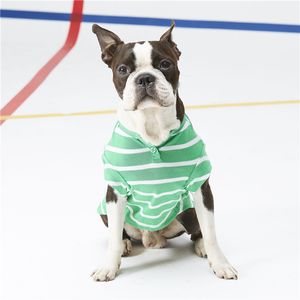 Camisa a rayas ropa para perros algodón orgánico estilo británico ODM OEM - Product Image 3