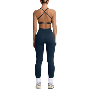 Nouveauté 2025 – Ensembles de sport et de yoga pour femmes, taille haute, couleur unie, personnalisables, pour la gym et l'entraînement – Vente en gros - Product Image 4