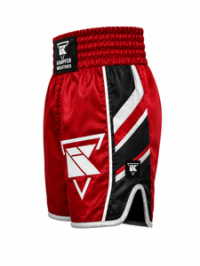 Superior Quality Boxing Shorts <b>Men</b> Red Black White Logo Front Quick Dry Polyester Fight <b>Trunks</b> Boxing Shorts With OEM - Product Image 6