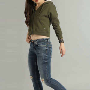 Vente Flash : Sweat-shirts à Capuche Courts à Manches Longues pour Femme – Idéaux pour le Streetwear – Prix de Gros Abordables - Product Image 5