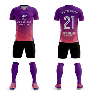 Custom Design Soccer Team Kit Football Jersey Shorts Set Athletic Sportswear OEM Football Jersey Set - Product Image 1