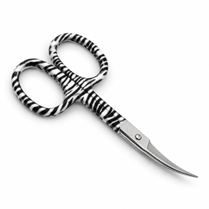 Ciseaux à ongles professionnels en acier inoxydable à imprimé zèbre pour salon de manucure, instrument de manucure russe, logo personnalisé, vente en gros - Product Image 5