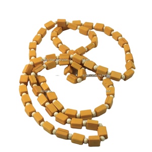 Top Ranking Nuevos diseños Joyería Moda Verano Vacaciones Mujeres Resina Collar de cuentas de madera para mujer Moda - Product Image 1