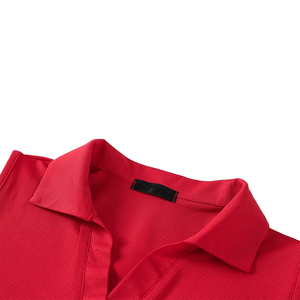 Camisa de Golf Casual sin Mangas para Mujer, Color Gris, con Botones, Cuello Camisero, Tejido de Punto Jersey, Cómodo, con OEM - Product Image 4