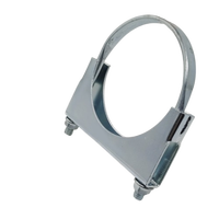 Collier de serrage en U doux galvanisé OEM pour colliers de serrage de silencieux d'échappement Boulon en U de diamètre métrique en pouces Supports de tuyaux galvanisés pour connexion