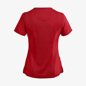 Customizable Wholesale High Quality V Neck Women s Nurse Uniform Jersey Fabric Breathable Summer Hospital <b>Scrubs</b> <b>Tops</b> For Women - Product Image 3