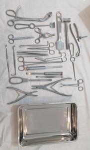 Kit d'instruments de chirurgie orthopédique en acier inoxydable pour traumatismes, avec plateau chirurgical et coupe-os - Product Image 3