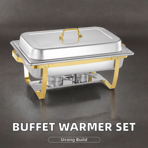 New Arrival Hotpot Chafing Dish High Polished Stainless Steel Chafing Dish Catering Buffet Food Warmer from India at Wholesale - Product Image 4
