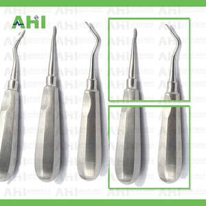 Juego de Elevadores Dentales Manuales Profesionales de Acero Inoxidable, Kit de Instrumentos Quirúrgicos para Extracción de Dientes, Agarre Ergonómico, 3 Piezas - Product Image 4
