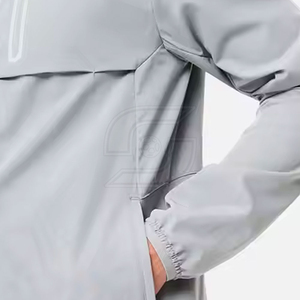 Conjunto Deportivo de Invierno para Hombre, Chaqueta Ligera con Capucha y Pantalones de Forro Polar, Secado Rápido, Ropa Casual para Exteriores, Logotipo Frontal - Product Image 3