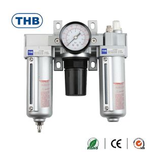 Válvula de Drenaje Semiautomática de Aleación de Aluminio C53, Combo Modular FRL (F+R+L) de Liberación Rápida, Filtro, Regulador y Lubricador - Product Image 2