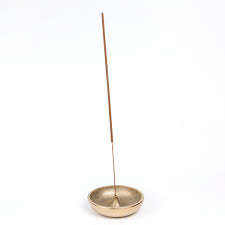 Moderno Porta Incienso de Latón para Hogares, Templos Festivos y Aromaterapia, Acabado Dorado Pulido de Alta Calidad, Porta Incienso para Meditación - Product Image 3