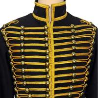 Veste Hussar d'été sur mesure pour homme ZULARI IMPEX, de qualité supérieure, formelle, imprimée, avec broderie dorée, col montant et boutons en laiton
