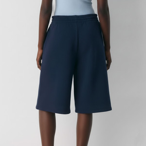New Wholesale Hot Summer Casual Wear Women's High Waist <b>Elastic</b> Vintage Style Shorts Button Custom Silk Screen Breathable - Product Image 3