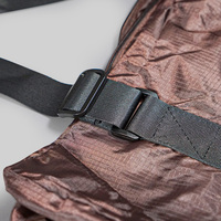 Bolsa de Viaje Plegable Personalizada, Reciclable, Deportiva, Resistente al Agua, de Nailon con Serigrafía, con Cierre Autoadhesivo