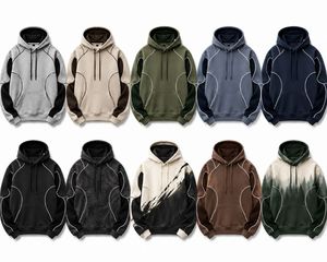 Sudadera con Capucha para Hombre, Color Sólido, con Bolsillo, Informal, Otoñal, de Felpa, Corte Regular, 100% Algodón, Transpirable - Product Image 6