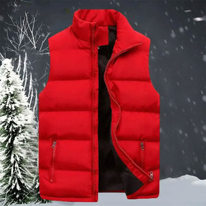 Chaleco Acolchado Impermeable para Hombre, Sin Mangas, Color Sólido, Talla Grande, Cálido, con Bolsillos, 100% Lana, Estilo Hip Hop, Ropa de Invierno - Product Image 5