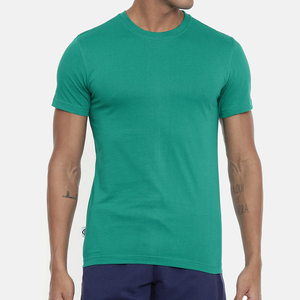 T-shirts décontractés pour hommes de haute qualité, coupe régulière, col rond, 100 % coton, respirants, séchage rapide, avec logo personnalisé sur le devant - Product Image 4