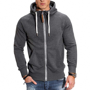 Sweat à capuche zippé ample et carré en molleton/éponge française 500 g/m², délavé à l'acide, effet vieilli, de luxe, 100 % coton, fabriqué sur mesure - Product Image 1
