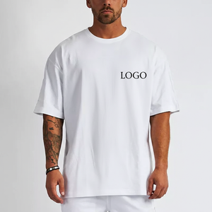 Camiseta de Hombre de Algodón de Color Sólido, Manga Corta, Casual, Holgada, de Gran Tamaño, Personalizada, de Alta Calidad, con el Mejor Diseño - Product Image 1