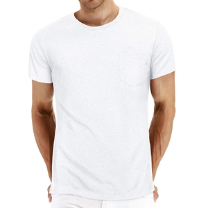 T-shirts pour hommes 100% coton, logo personnalisé, couleur unie, t-shirts décontractés pour hommes, t-shirts de marque de qualité pour hommes en vente - Product Image 2