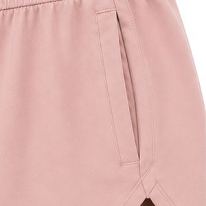 Shorts de sport pour femmes rose poudré, taille élastique avec cordon de serrage, pour la course, la gym, l'entraînement, les tenues décontractées et actives, fournisseur OEM personnalisé - Product Image 4