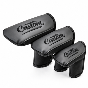 Custom Designed Premium PU Leather <b>Golf</b> Head Covers Waterproof Elastic Band Closure Driver Fairway Hybrid <b>Golf</b> Head Covers - Product Image 1
