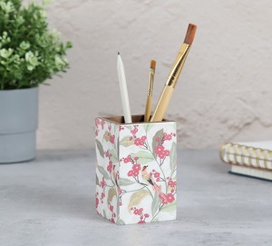 Design Classic Style Handmade Wooden <b>Desk</b> Organizer <b>Drawers</b> Multi-Purpose Pen Cutlery Stand Freestanding for Home Office usage - Product Image 5