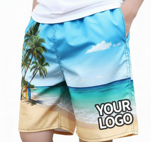 Shorts de Playa para Hombre, Cintura Alta, Largo hasta la Rodilla, Coloridos, con Cordón Ajustable, Secado Rápido, Tallas Grandes, Nueva Llegada - Product Image 3