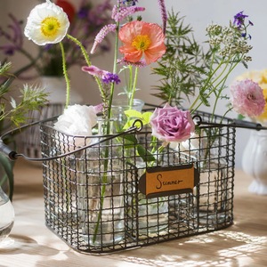 Stylish Vintage Eco-Friendly Heavy Duty Metal <b>Storage</b> <b>Basket</b> Multipurpose Home Closet Organizer - Product Image 6