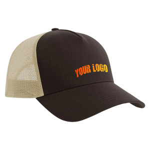 Custom Trucker <b>Hat</b> Mesh Fabric Breathable Waterproof Unisex Adjustable 6-Panel Cap Front Logo Print Casual Spring <b>Summer</b> Style - Product Image 1