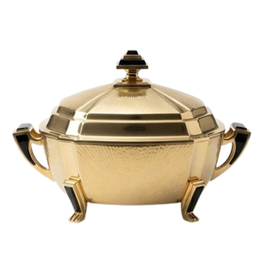 Vajilla para el Hogar y la Cocina, Sopera de Acero Inoxidable Chapada en Oro para Servir Deliciosas Sopas, Utensilios de Cocina para Restaurantes - Product Image 2