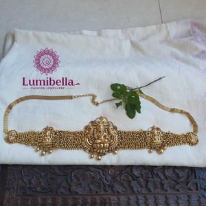 Gold Plated Rhinestone Bridal Hip Chain-Trendy Sexy Body Jewelry - Product Image 1