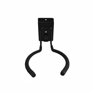 Heavy Duty Double Garage <b>Hook</b> Steel Wall Mounted Utility Hanger for <b>Tools</b> Equipment Storage Organizer Black Color GAPGAR004 - Product Image 1