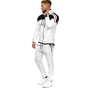 Conjunto Deportivo Ligero 2 en 1 para Hombre, Sudadera con Capucha y Cremallera de Manga Larga con Bloques de Color, Bolsillos Laterales, Transpirable, Deportivo, para Verano - Product Image 2