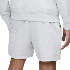 <b>Mens</b> <b>Fleece</b> <b>Shorts</b> Elastic Waist Side Pockets Relaxed Fit Open Hem Casual Custom Wholesale OEM Manufacturer Supplier Bottoms B2B - Product Image 5