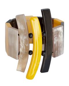 มาใหม่สร้อยข้อมือกระดูกฮอร์นธรรมชาติขนาดตามต้องการสำหรับผู้หญิงเครื่องประดับแฟชั่นจากอินเดียอาเกต - Product Image 1